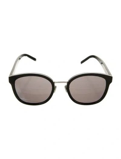Pre-owned Givenchy Oversize Mirrored Sunglasses In Black