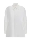 Givenchy Oversized Shirt In Poplin With Open Back In White