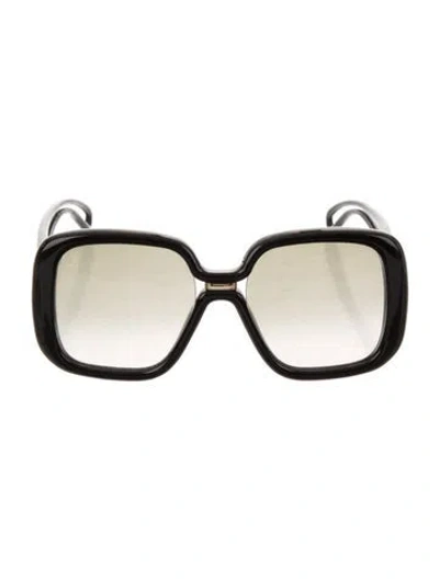 Pre-owned Givenchy Oversize Tinted Sunglasses In Black