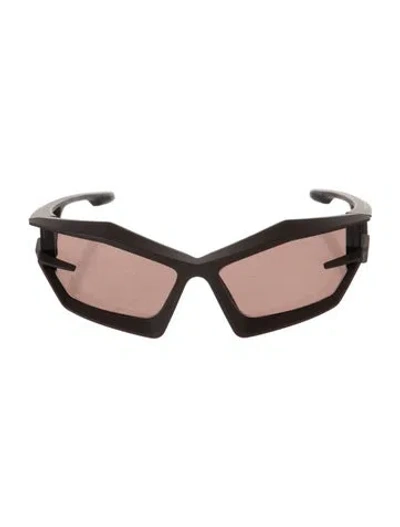 Pre-owned Givenchy Oversize Tinted Sunglasses In Brown
