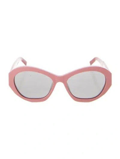 Pre-owned Givenchy Oversize Tinted Sunglasses In Pink