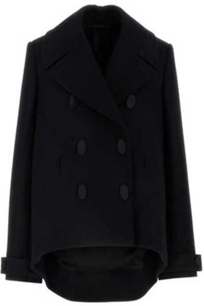 GIVENCHY OVERSIZED ASYMMETRIC PEACOAT IN WOOL