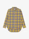 GIVENCHY OVERSIZED ASYMMETRICAL CHECKED SHIRT IN COTTON