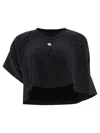 GIVENCHY OVERSIZED BLACK CROPPED T-SHIRT FOR WOMEN