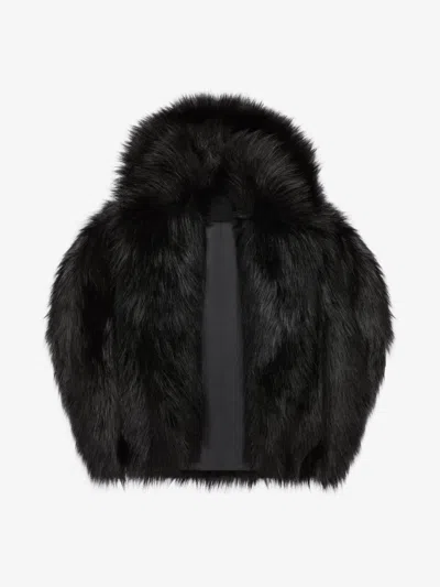 GIVENCHY OVERSIZED CAPE IN FAUX FUR