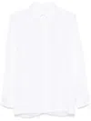 Givenchy Oversized Shirt In Poplin With Open Back In White