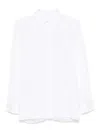 Givenchy Oversized Shirt In Poplin With Open Back In White