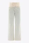 Givenchy 4g Logo Oversized Jeans In Blue