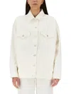 Givenchy Oversized Denim Jacket In White
