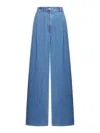 Givenchy Womens Deep Blue Relaxed-fit Wide-leg Mid-rise Denim Trousers In Blue