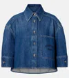 Givenchy Oversized Denim Shirt In Blue