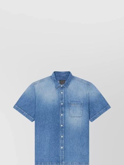 Givenchy Oversized Denim Shirt Faded Wash