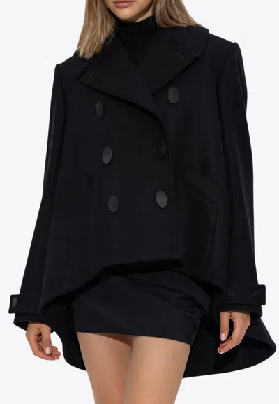 Givenchy Oversized Double-breasted Wool Peacoat