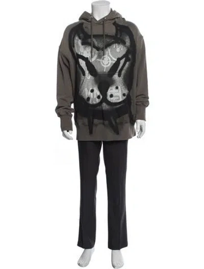 Pre-owned Givenchy Oversized Graphic Hoodie Graphic Print Hoodie In Blue