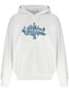 Givenchy Oversized Graphic Print Hoodie With Kangaroo Pocket In White