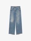 GIVENCHY OVERSIZED JEANS IN DENIM WITH STITCHING DETAILS