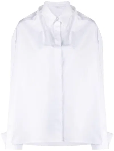 Givenchy Oversized Long-sleeve Shirt In White