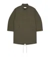Givenchy Oversized Longline Parka In Green