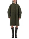 Givenchy Women Oversized Parka With Logo Print In Black