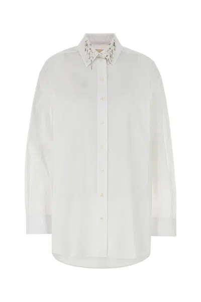 GIVENCHY CAMICIA OVERSIZE IN POPELINE BIANCO  DONNA