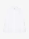 Givenchy Oversized Shirt In Poplin With Open Back In White