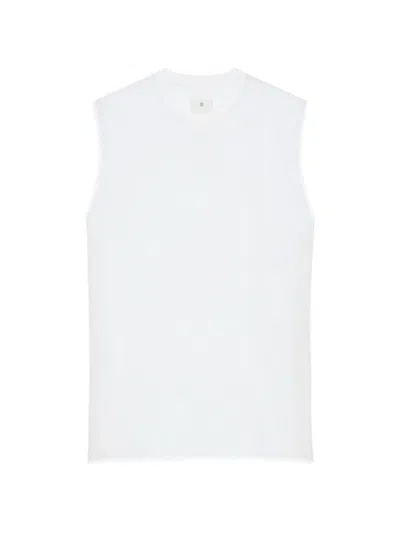 Givenchy Oversized Sleeveless Vest In White
