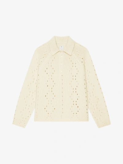Givenchy Oversized Sweater In Wool In White