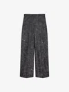 Givenchy Oversized Tailored Pants In Cat Jacquard In Black