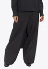 Givenchy Oversized Tailored Wool Pants In Black