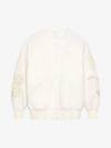 GIVENCHY GIVENCHY OVERSIZED VARSITY JACKET IN WOOL AND LEATHER
