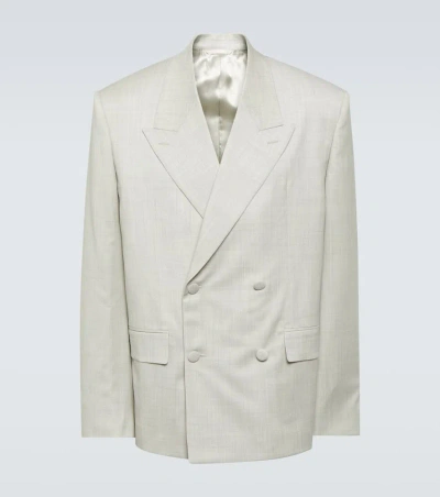 Givenchy Oversized Virgin Wool Blazer In White