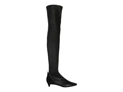 Pre-owned Givenchy Overtheknee Kitten Heel Boots (women's) Sneakers In Black