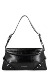 Givenchy Voyou Small Shoulder Bag In Leather In Black