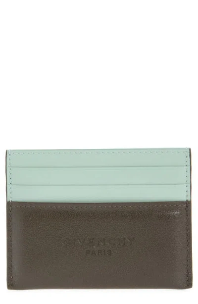 Givenchy Padded Colorblock Leather Card Case In Multi