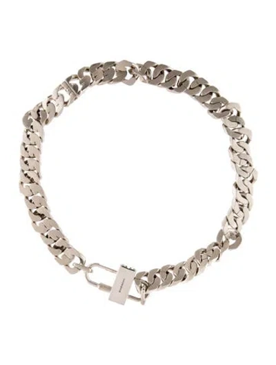 Pre-owned Givenchy Padlock Chain Link Necklace, 20", 20" In Multi