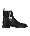 Givenchy Woman Lock Ankle Boot In Black Leather In Black