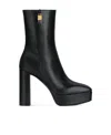 Givenchy Leather G-lock Platform Boots 115 In Black