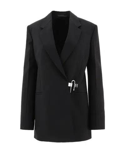 Givenchy Padlock-detail Wool Blazer In Black