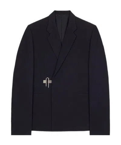 Givenchy Padlock Fastened Blazer In Black