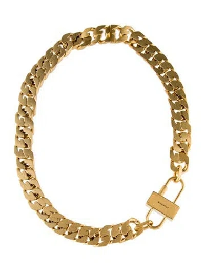 Pre-owned Givenchy Padlock G-chain Necklace, 19", 19" In Multi
