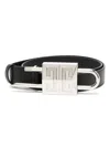 Givenchy Padlock Leather Belt In Black