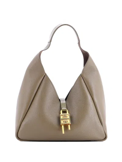 Pre-owned Givenchy Padlock Leather Medium Hobo Bag In Green