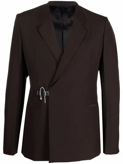 Givenchy Padlock-detail Tailored Wool Blazer