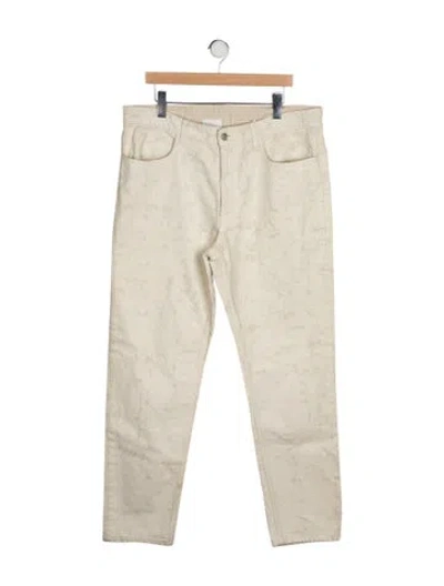 Pre-owned Givenchy Painted Straight-leg Jeans W/ Tags In White