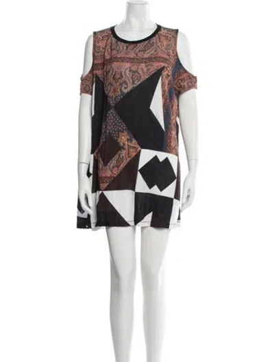 Pre-owned Givenchy Paisley Print Mini Dress In Multicolor