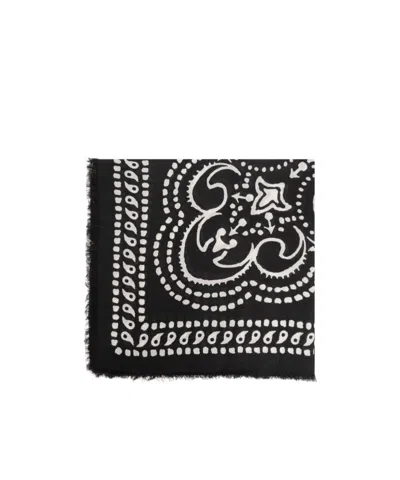 Givenchy Paisley Print Scarf In Black