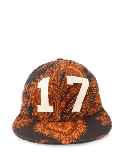 Pre-owned Givenchy Paisley-print Baseball Cap In Black