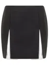Givenchy Mini Skirt In Wool And Mohair With Contrasted Inserts