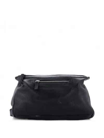 Pre-owned Givenchy Pandora Bag Leather Medium Shoulder Bag In Black