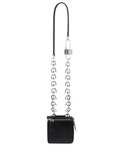 Givenchy Pandora Box Leather Mini Bag In Red